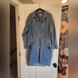Anthropologie Pilcro Denim Utility Dress